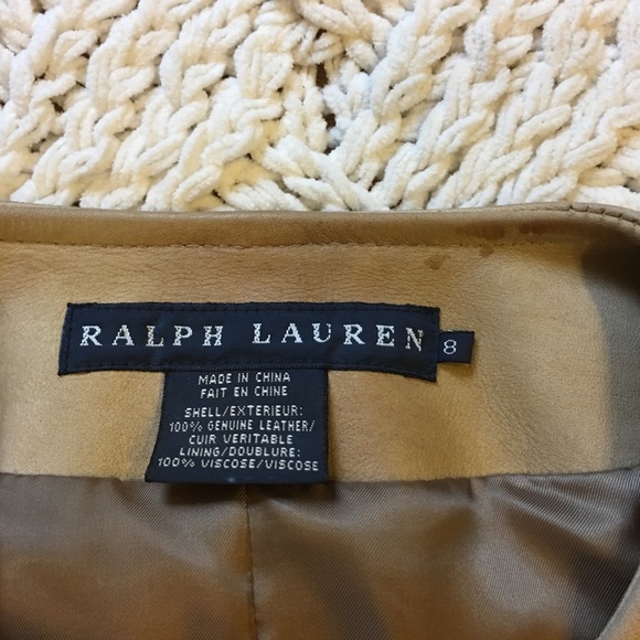 Ralph Lauren Blue Label Ombré Leather Jacket - Picture 3 of 7